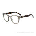 Neue klassische Full Rim Round Form Top -Qualität Acetat optische Brille Frames